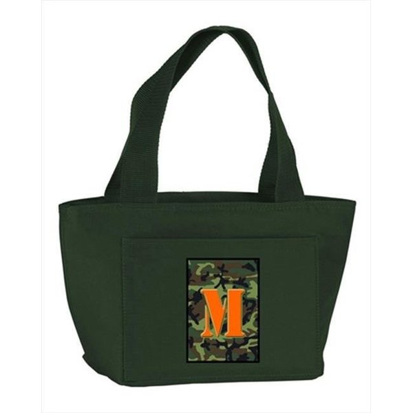 Carolines Treasures Carolines Treasures CJ1030-M-GN-8808 Monogram Letter M - Camo Green Insulated Cooler Lunch Bag CJ1030-M-GN-8808